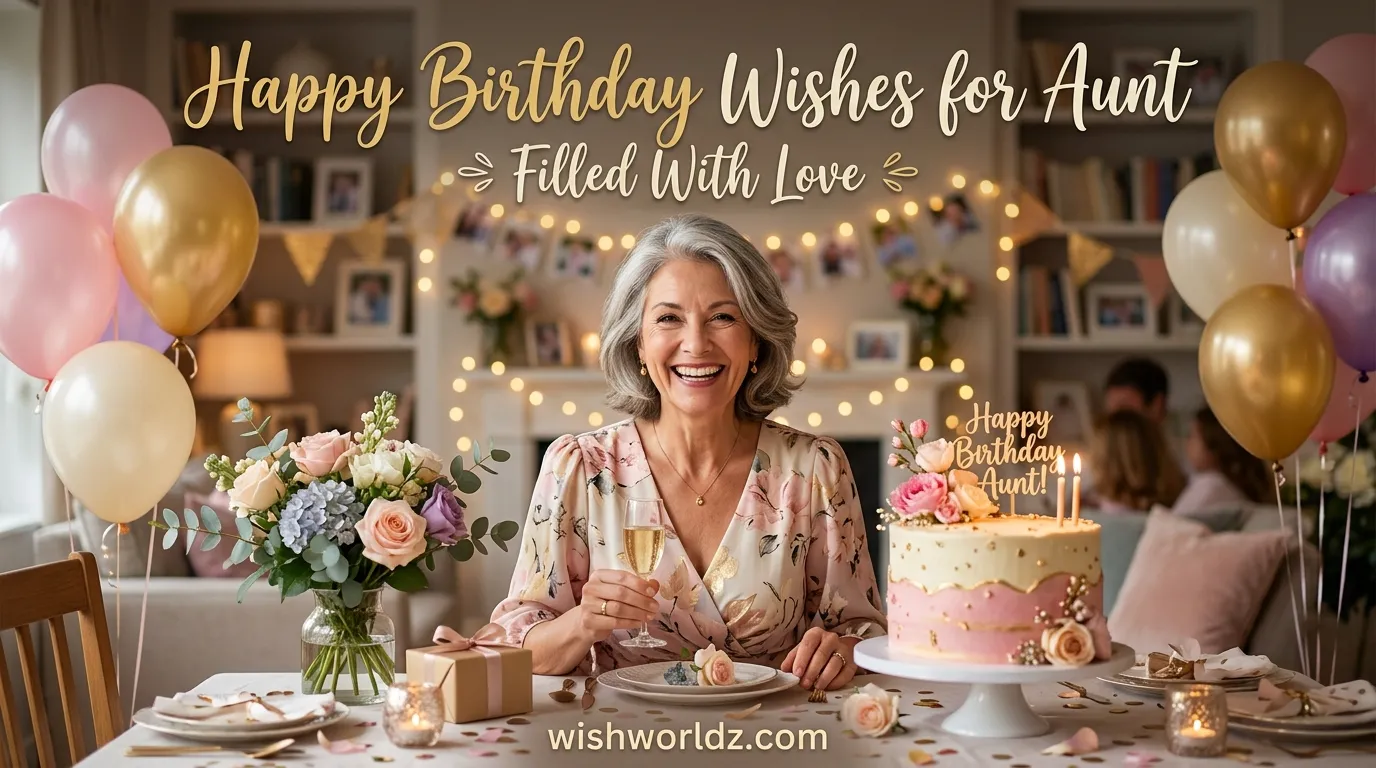 Happy Birthday Wishes for Aunt