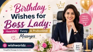 Birthday Wishes for Boss Lady