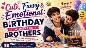 Birthday Wishes for Brothers