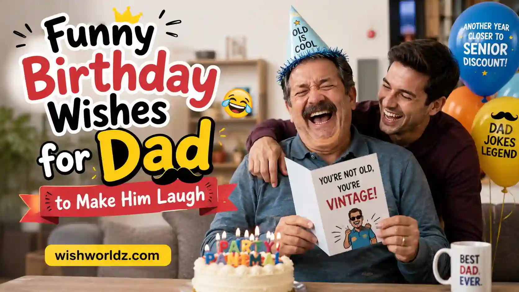 Funny Birthday Wishes for Dad